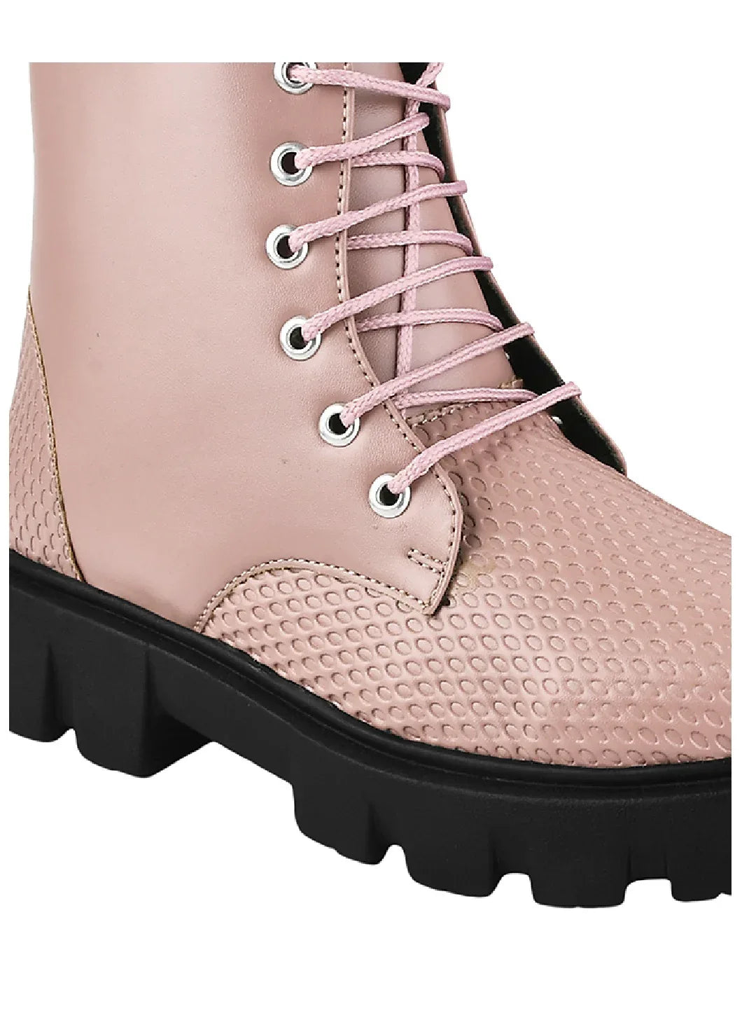 Street Style Lace-Up Ankle Boots for Women