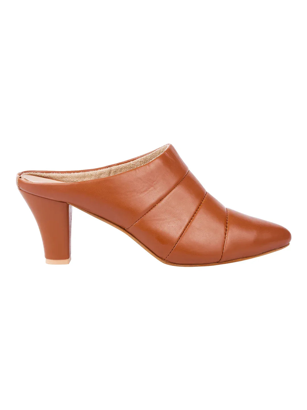 Classic Point Block Heel Mules