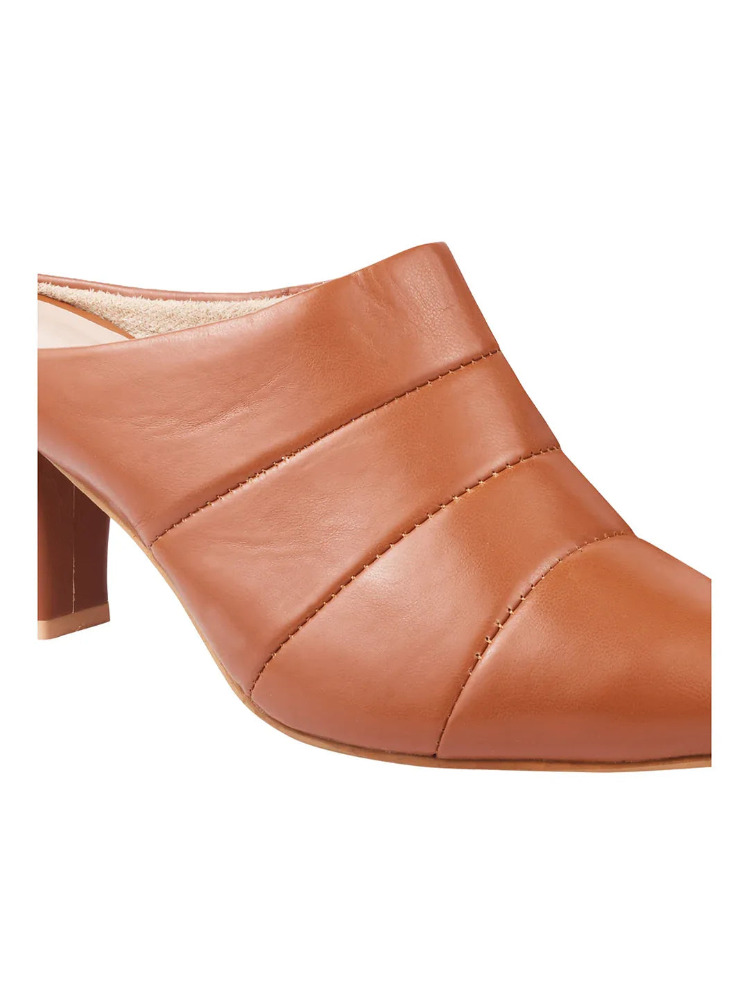 Classic Point Block Heel Mules