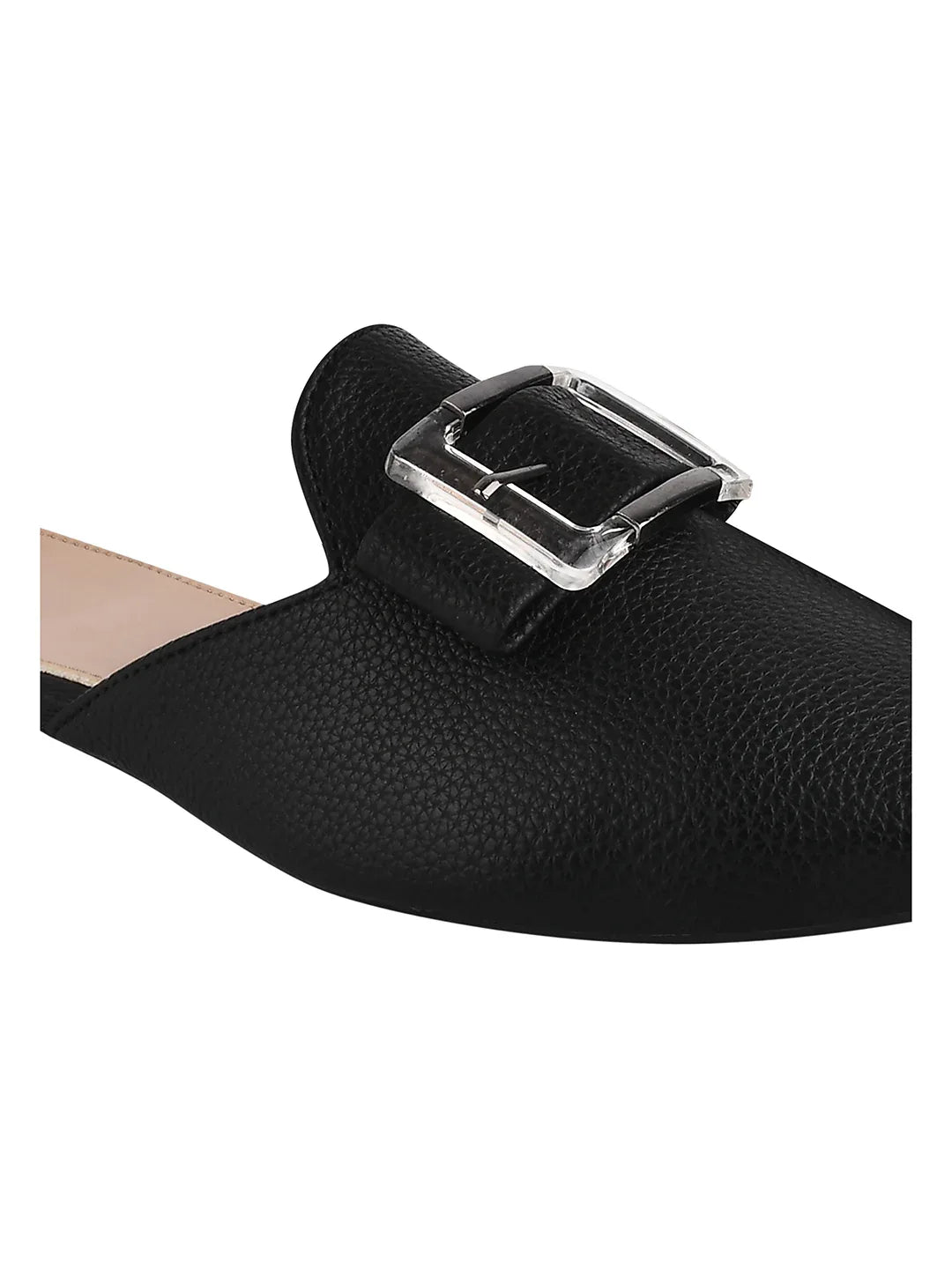 Elegant Buckle Mule Flats for Women
