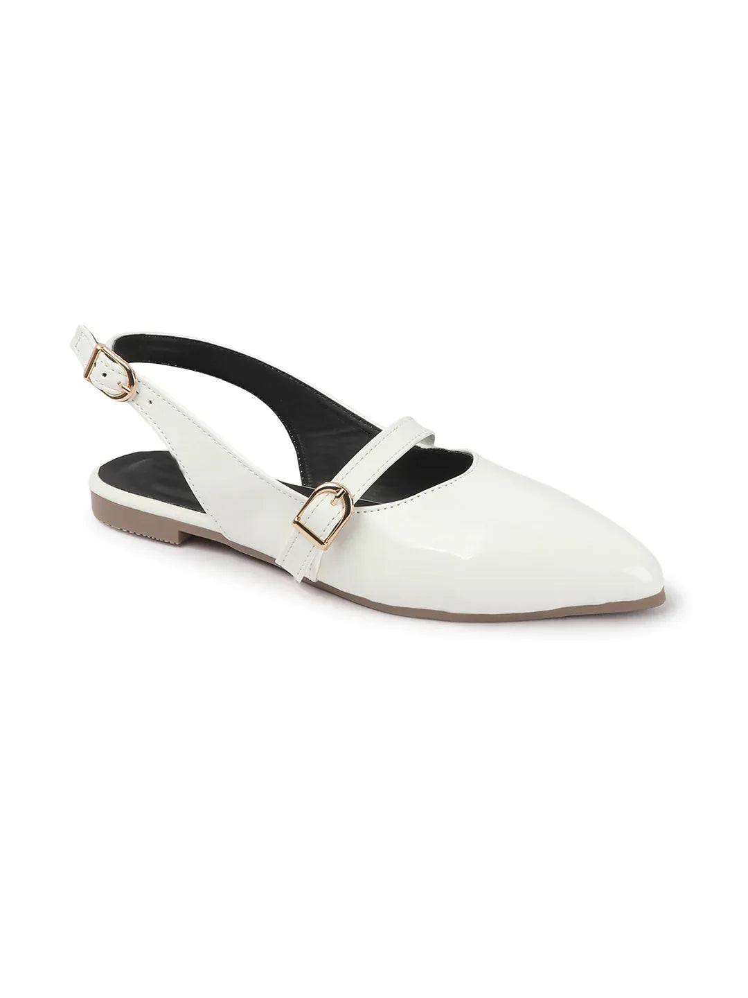 Classic Glossy Flat Mule Sandals