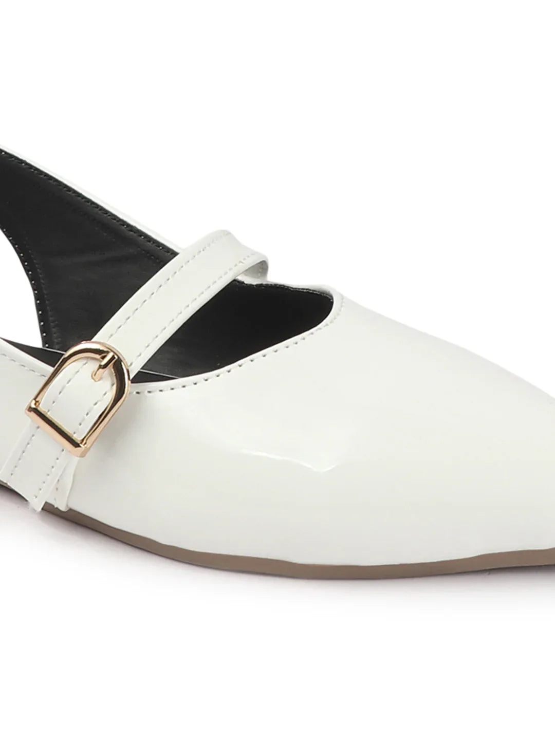 Classic Glossy Flat Mule Sandals