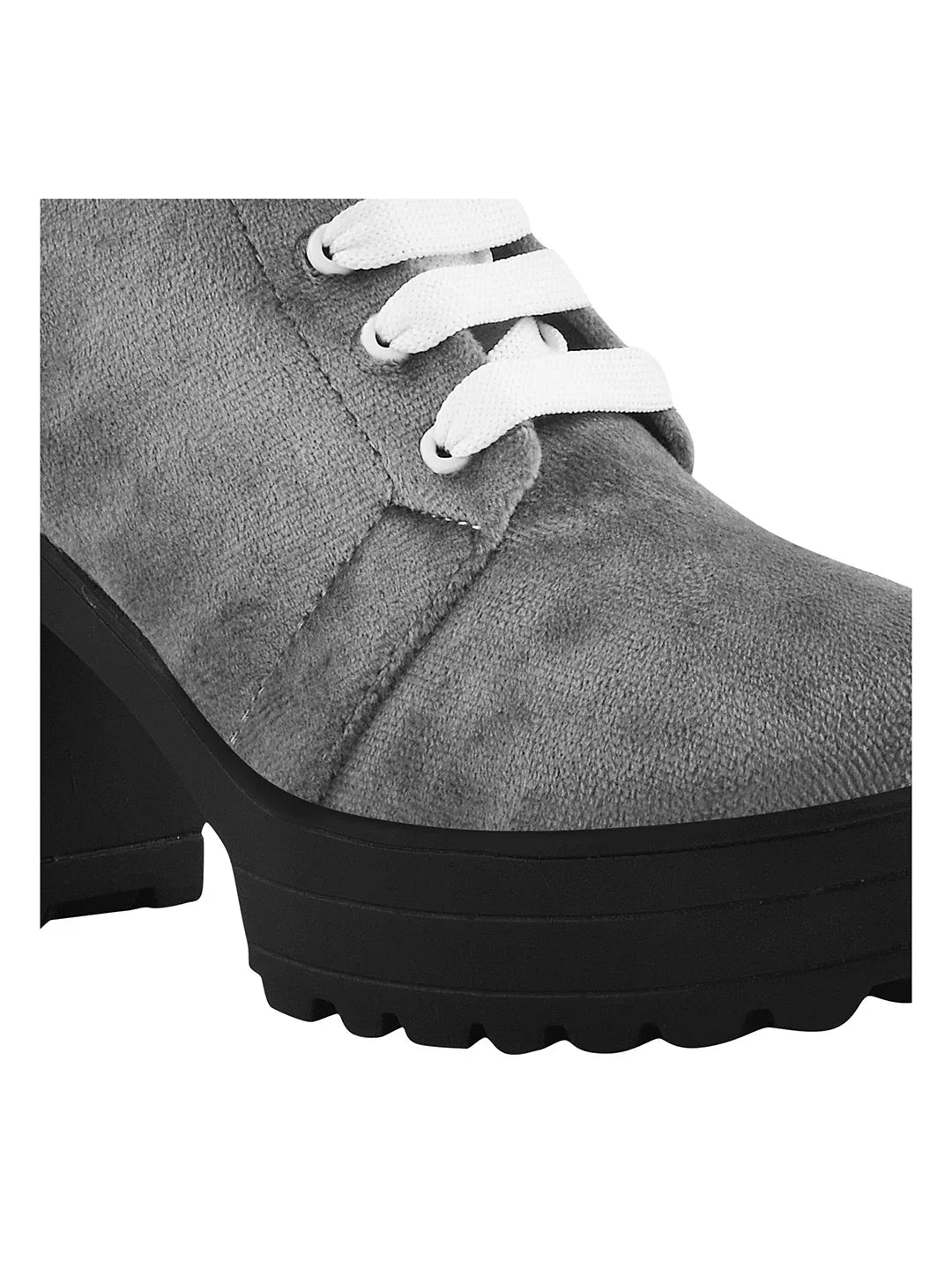 BoldStep Suede Look Block Heel Boots