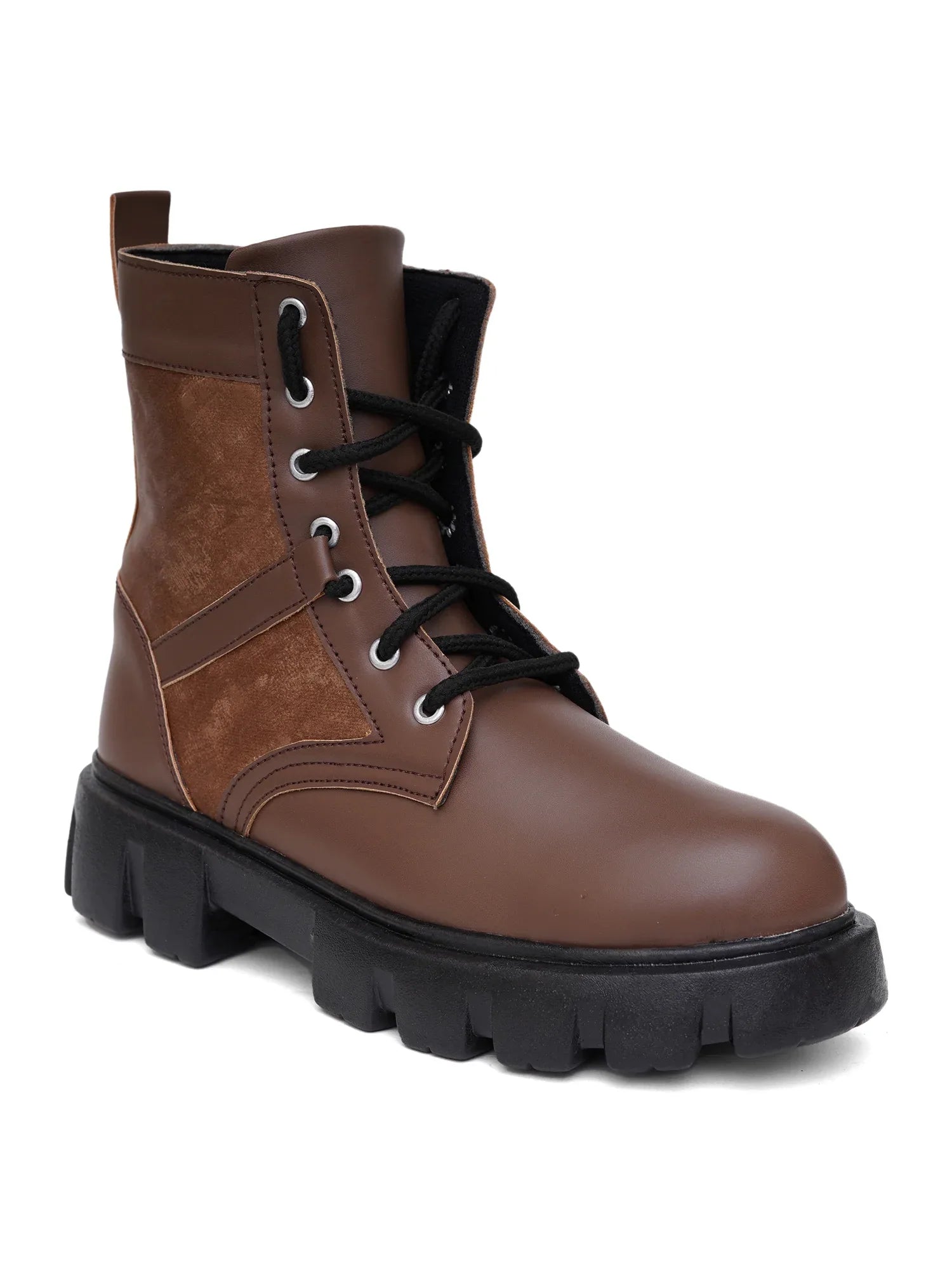 Street Style Lace-Up Ankle Boots for Women