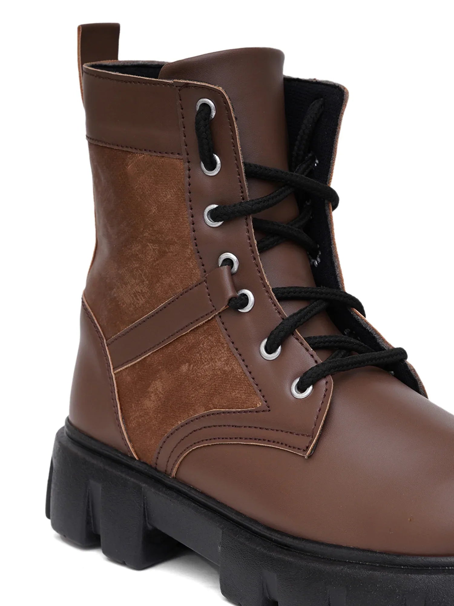 Street Style Lace-Up Ankle Boots for Women