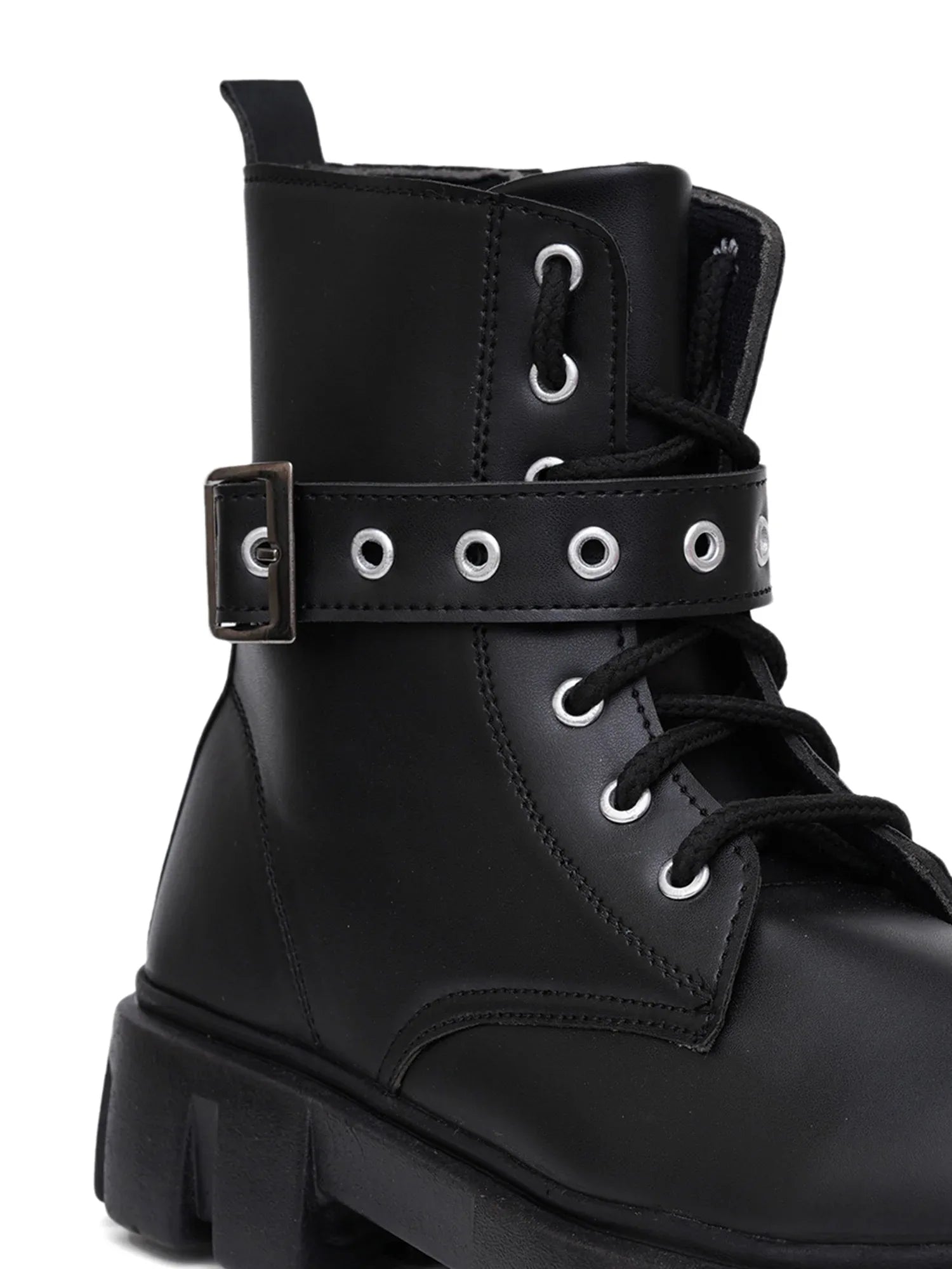 Street Style Lace-Up Ankle Boots for Women