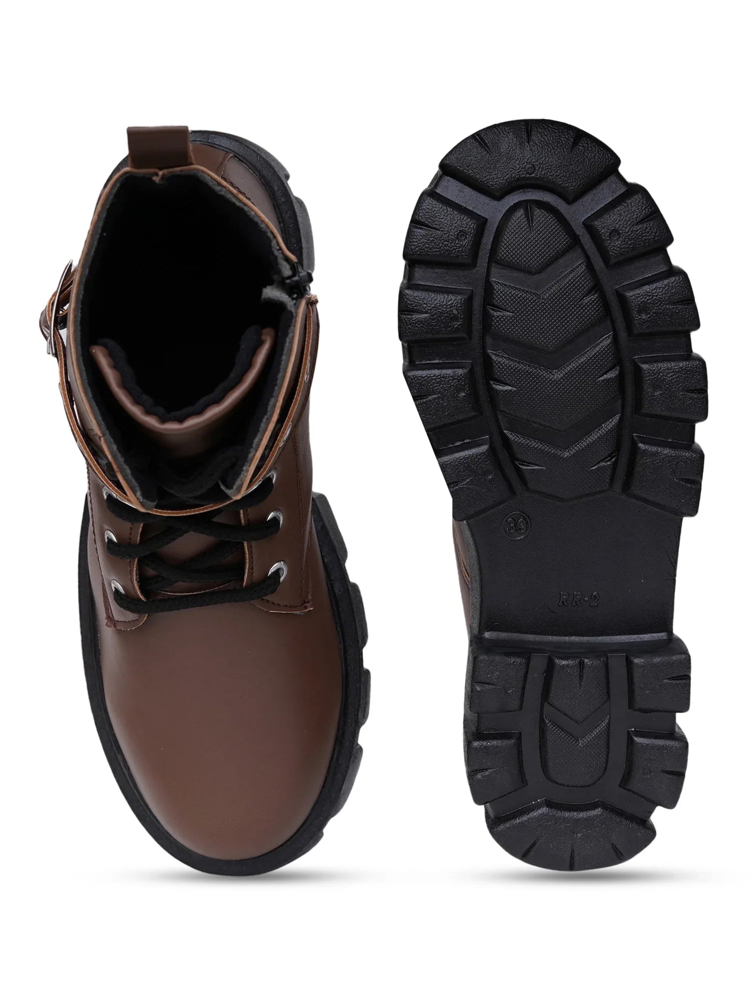Street Style Lace-Up Ankle Boots for Women