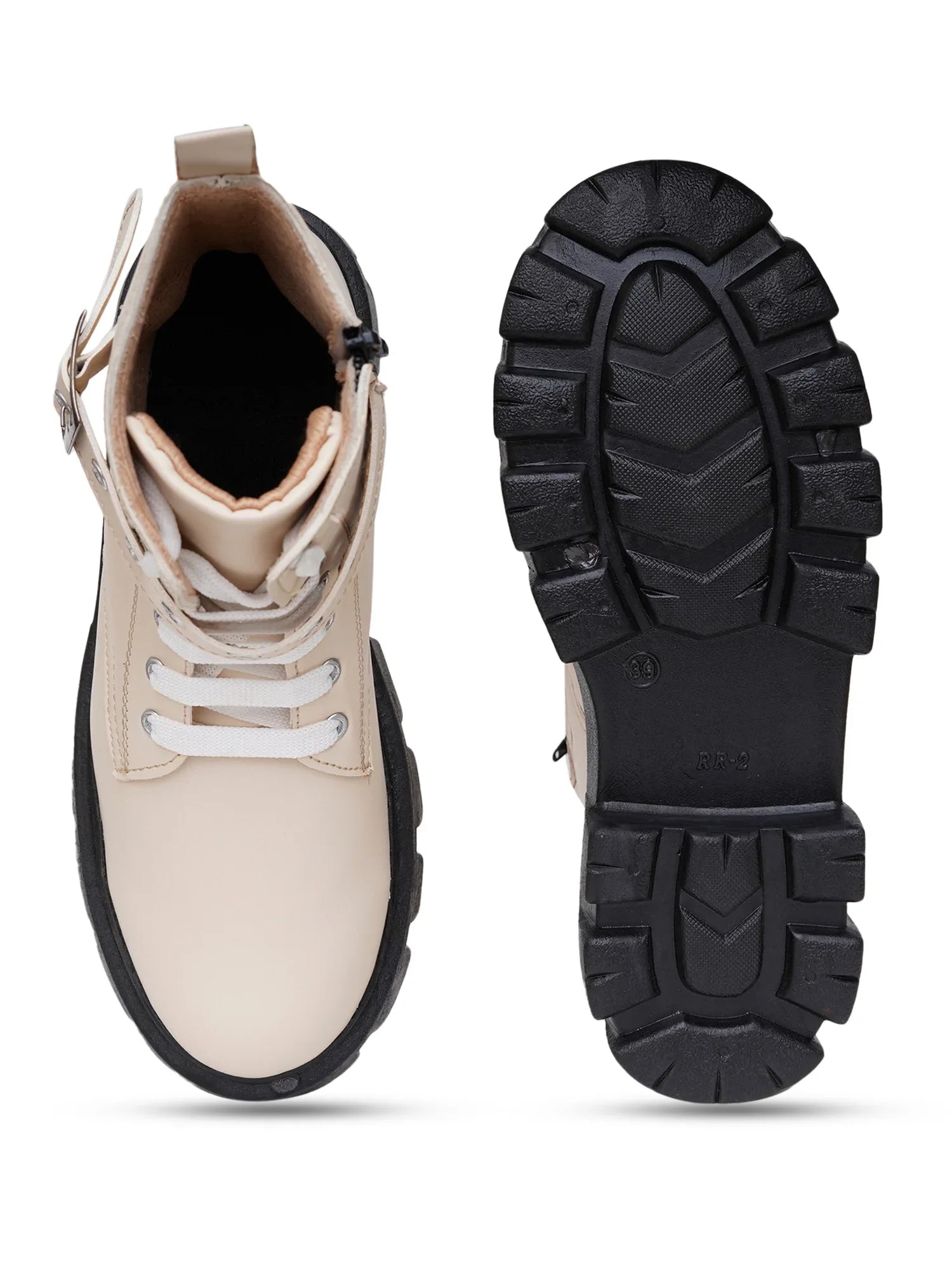 Street Style Lace-Up Ankle Boots for Women