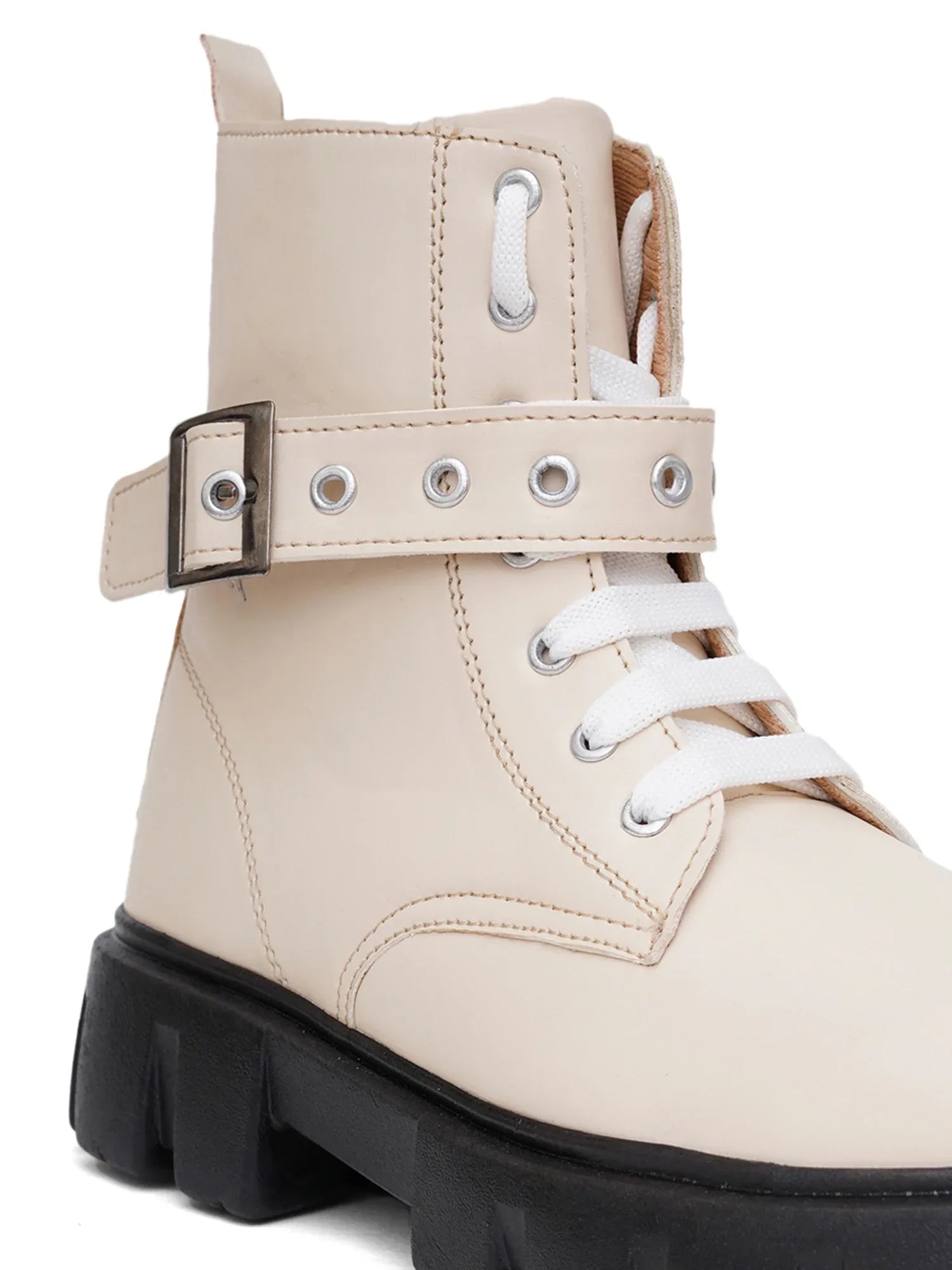 Street Style Lace-Up Ankle Boots for Women