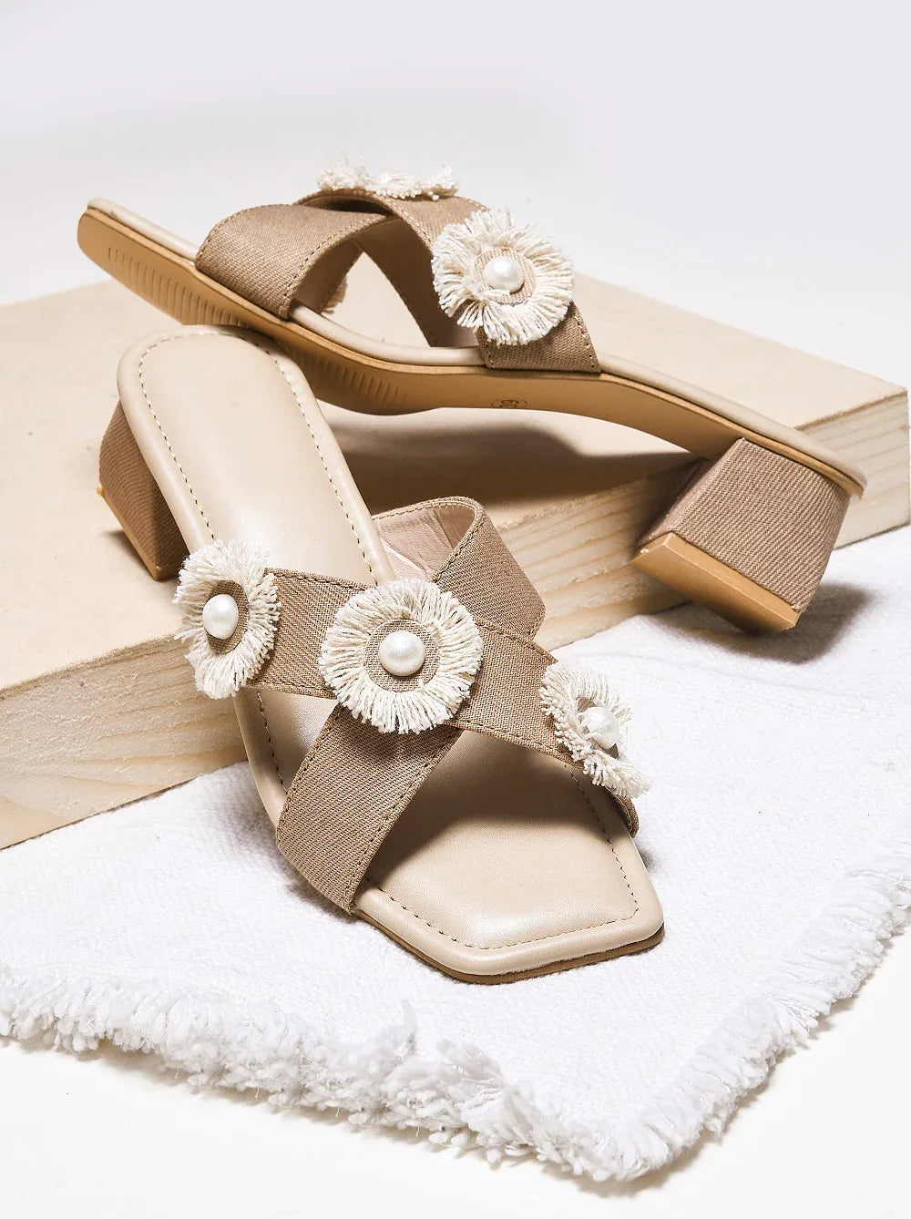 Everyday Floral Block Heels