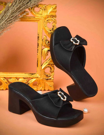 Premium Party Wear Heeled Slides
