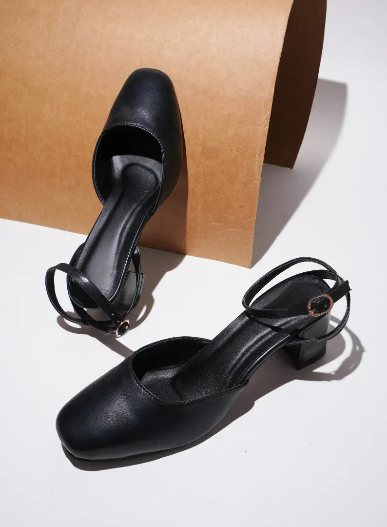 Classic Closed-Toe Block Heels