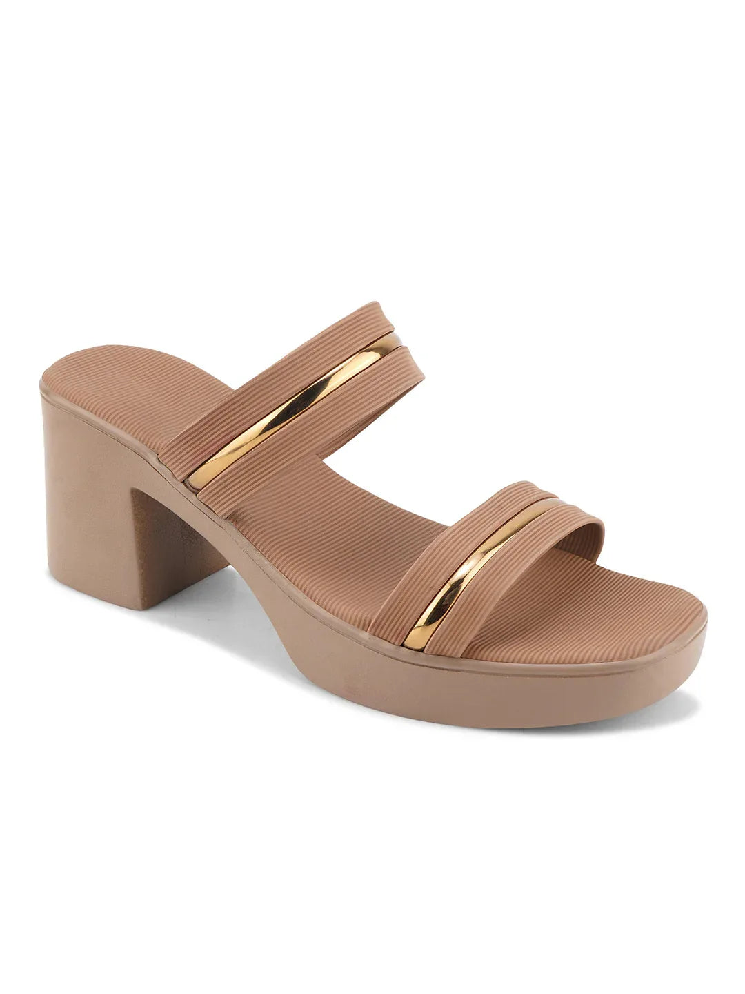 Elegant Open Toe Heeled Sandals with Crystal Accent