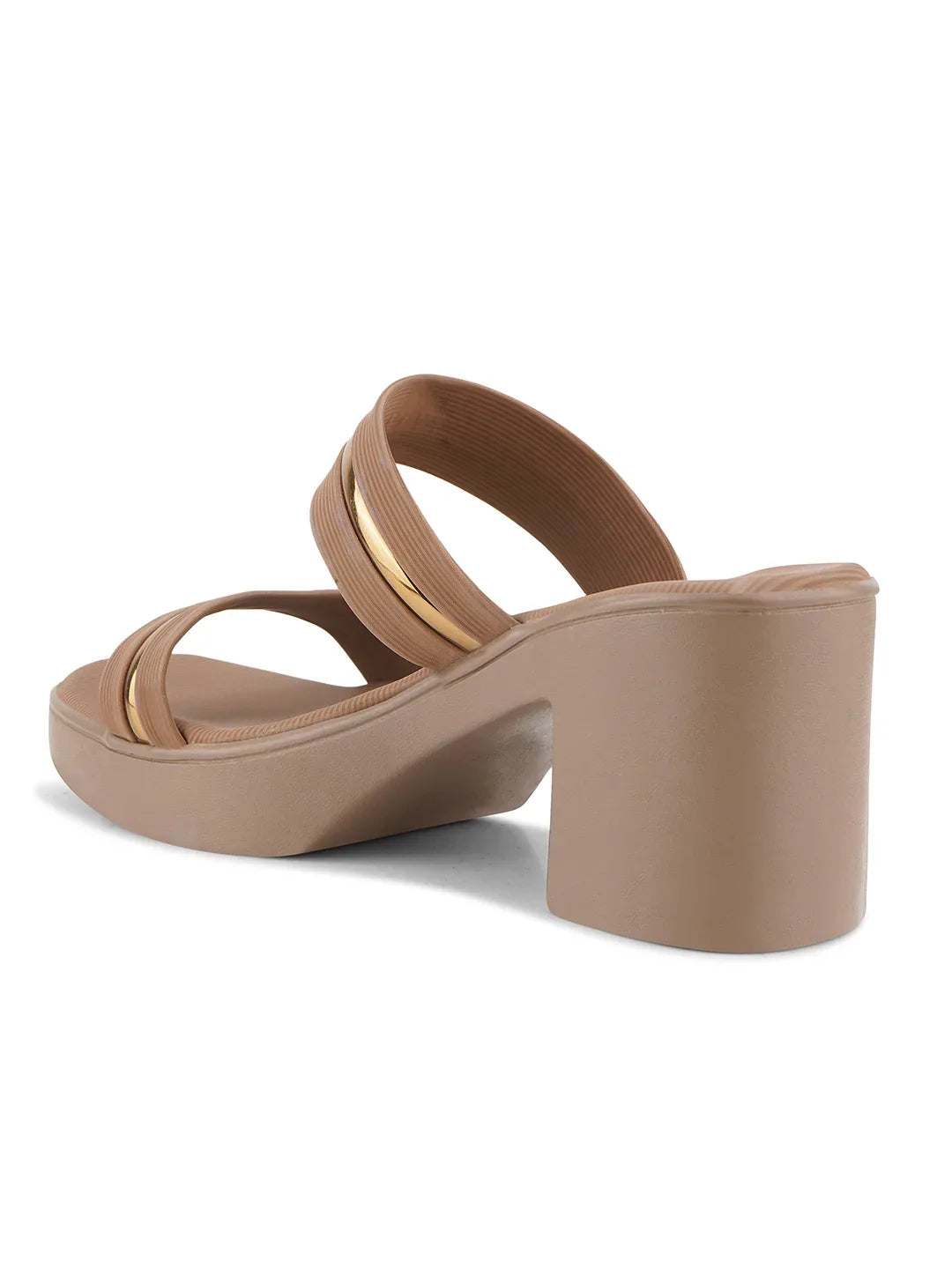 Elegant Open Toe Heeled Sandals with Crystal Accent