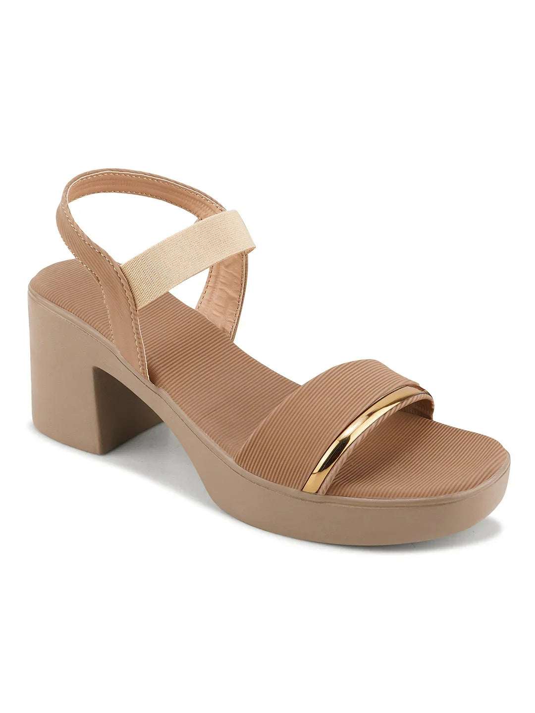 Stylish Open Toe Block Heels