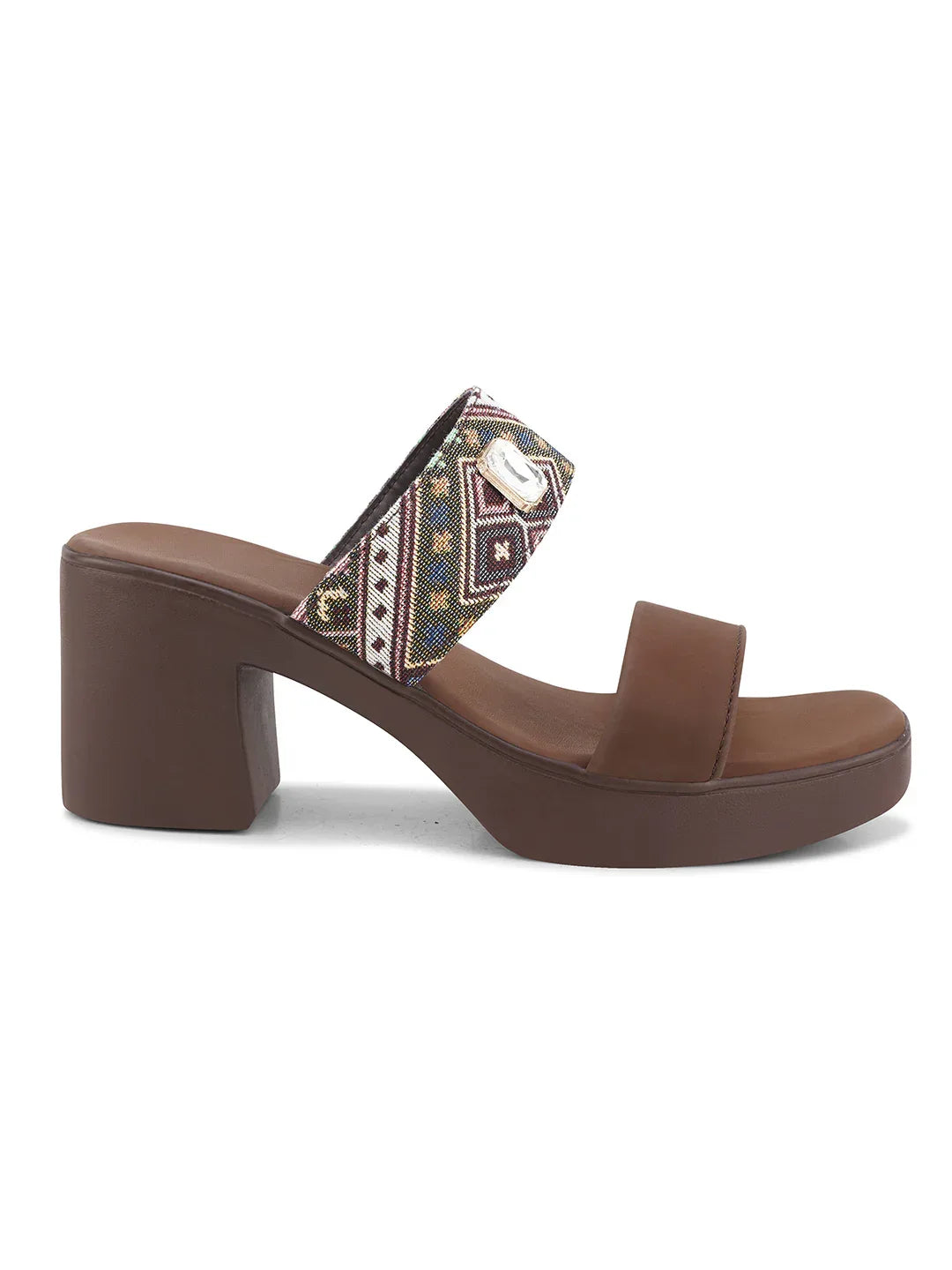 Trendy Slip-On Heeled Sandals