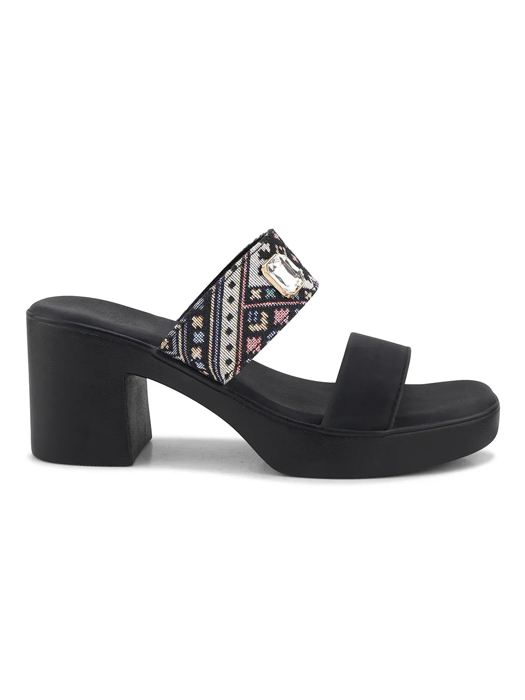 Trendy Slip-On Heeled Sandals