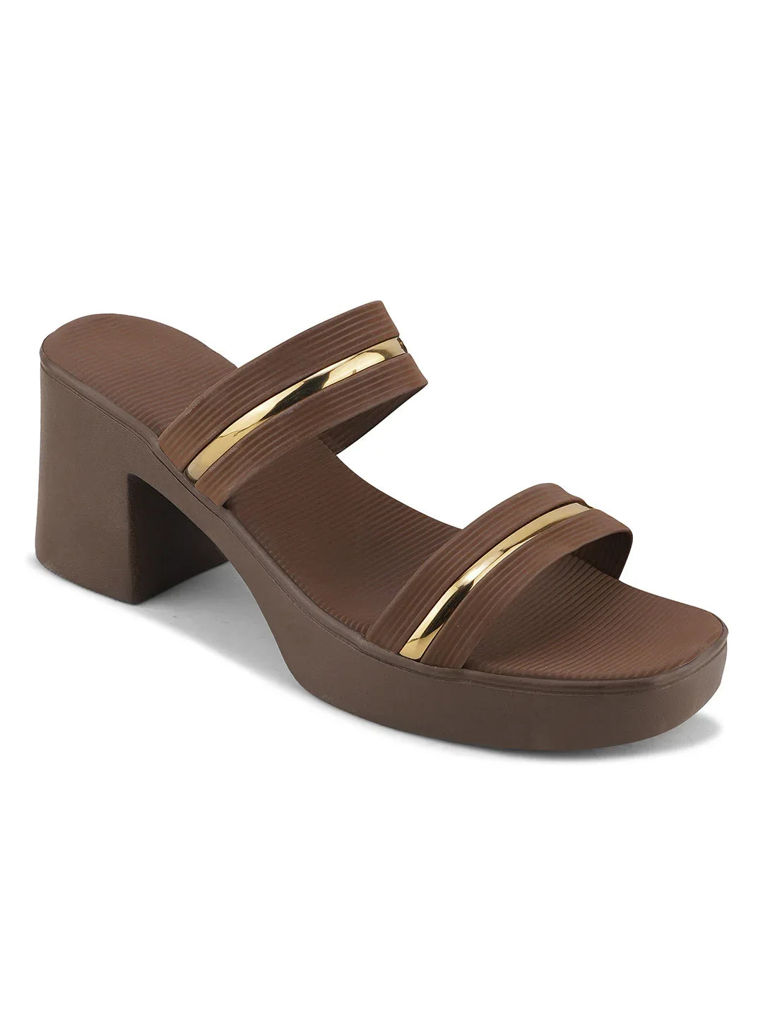 Trendy Slip-On Heeled Sandals