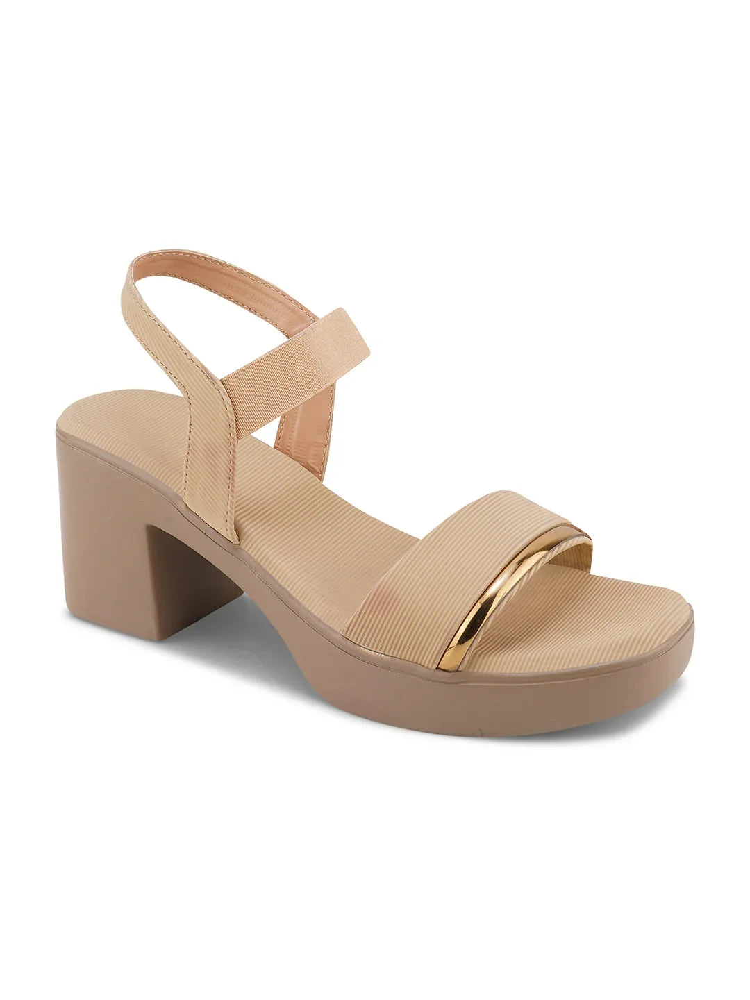 Stylish Open Toe Block Heels