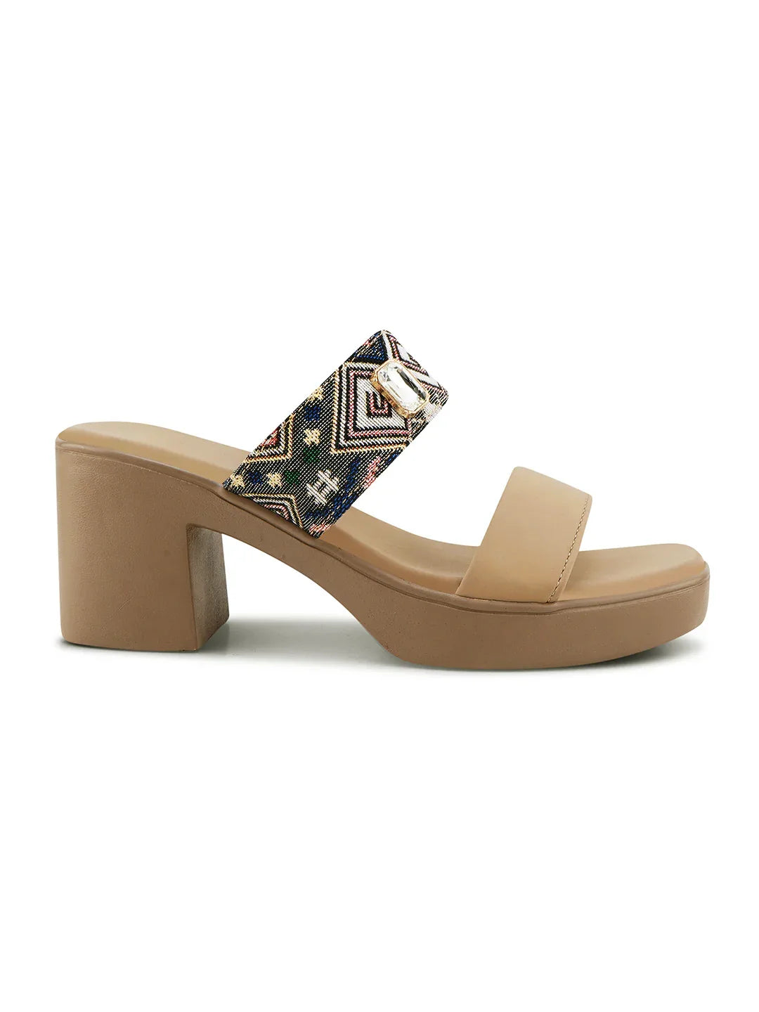 Trendy Slip-On Heeled Sandals