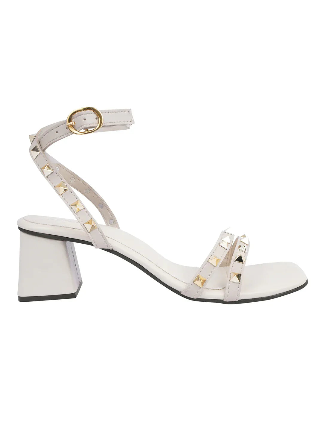 Statement Stud Block Heels