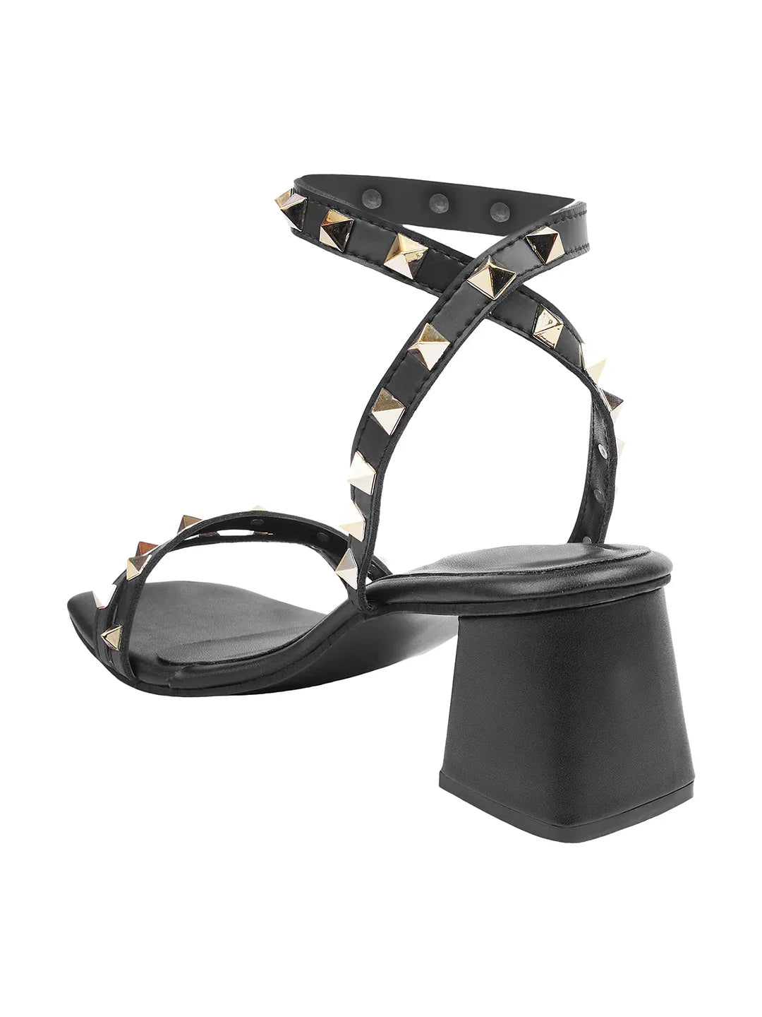 Statement Stud Block Heels