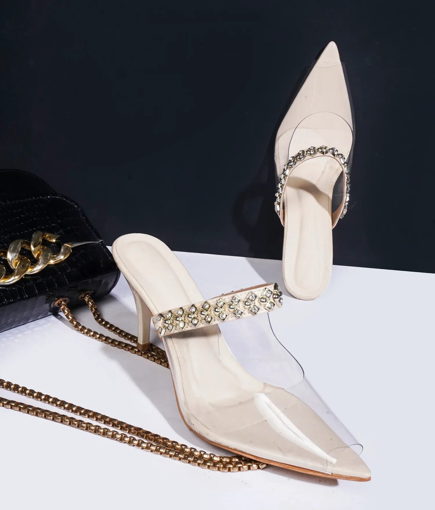 Elegance Pointed-Toe Block Heels