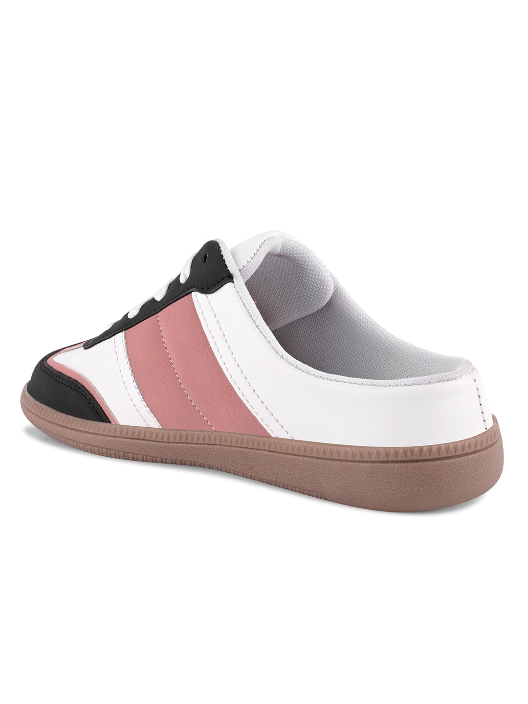 Retro Street Style Mules Sneakers with Lace-up