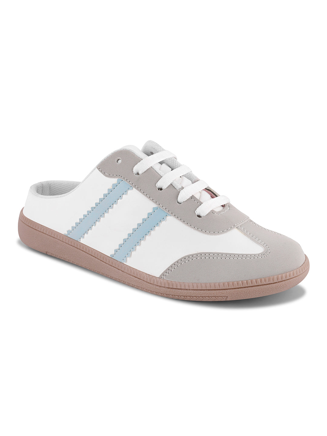 Retro Court Mule Style Sneaker with Lace-up