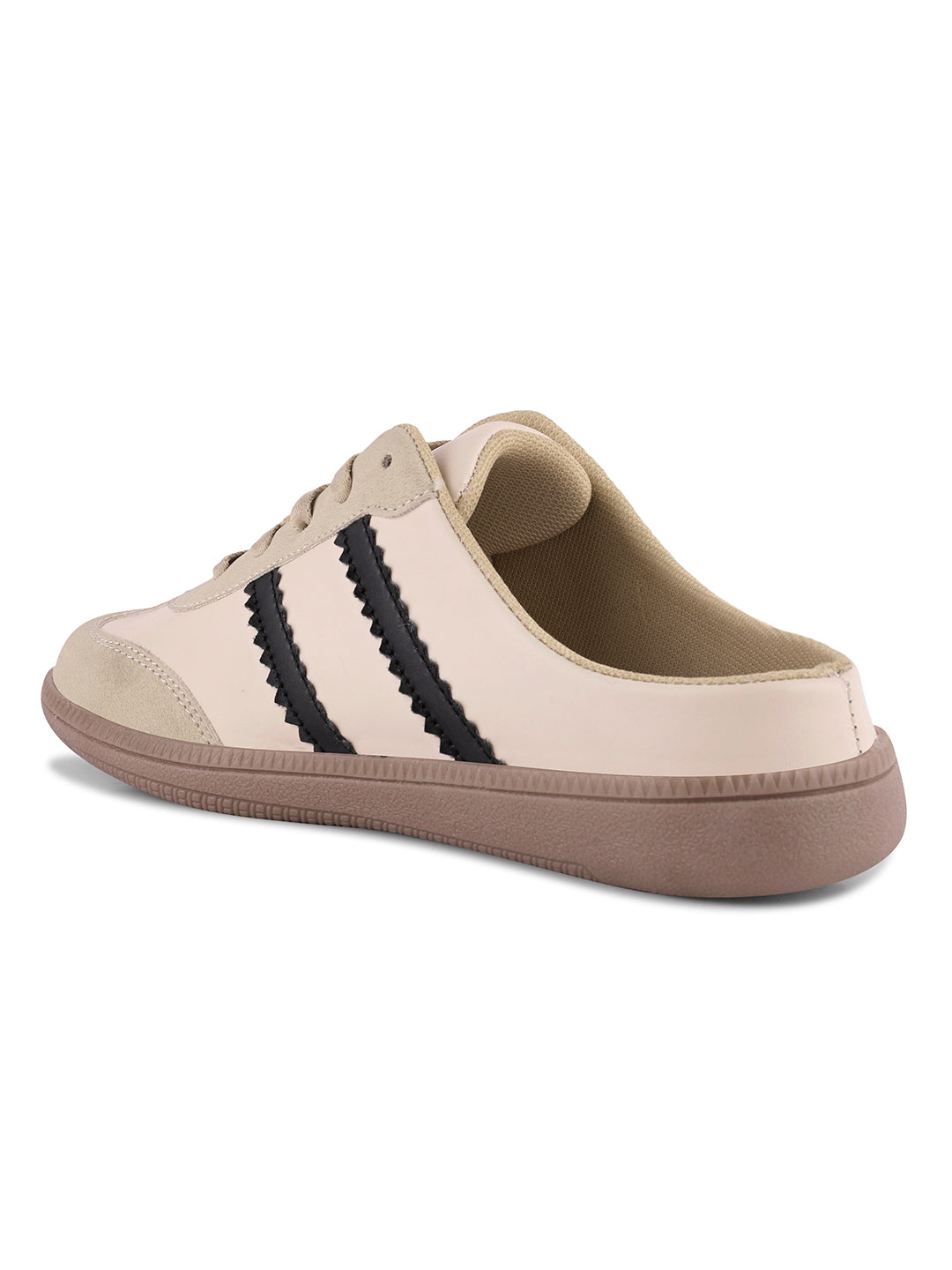 Retro Court Mule Style Sneaker with Lace-up
