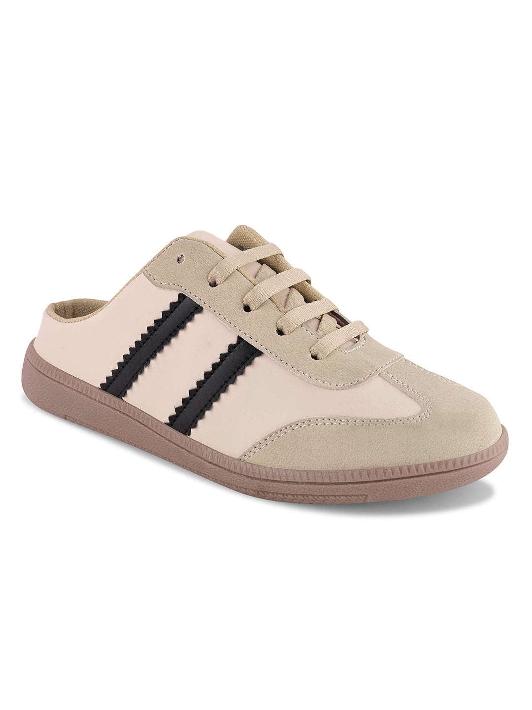 Retro Court Mule Style Sneaker with Lace-up