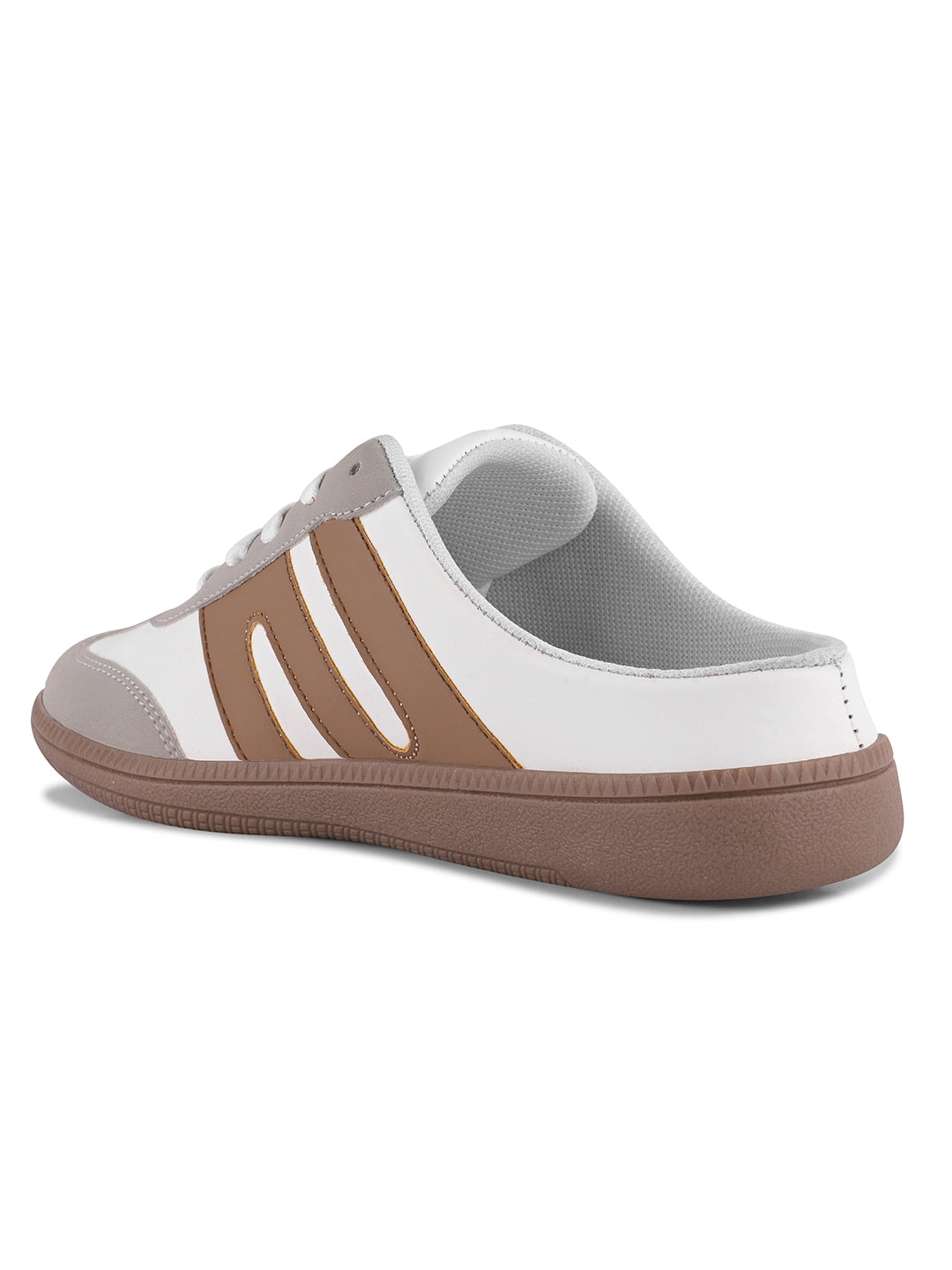 Retro Lace-Up Casual Mule Style Sneakers with Lace-up