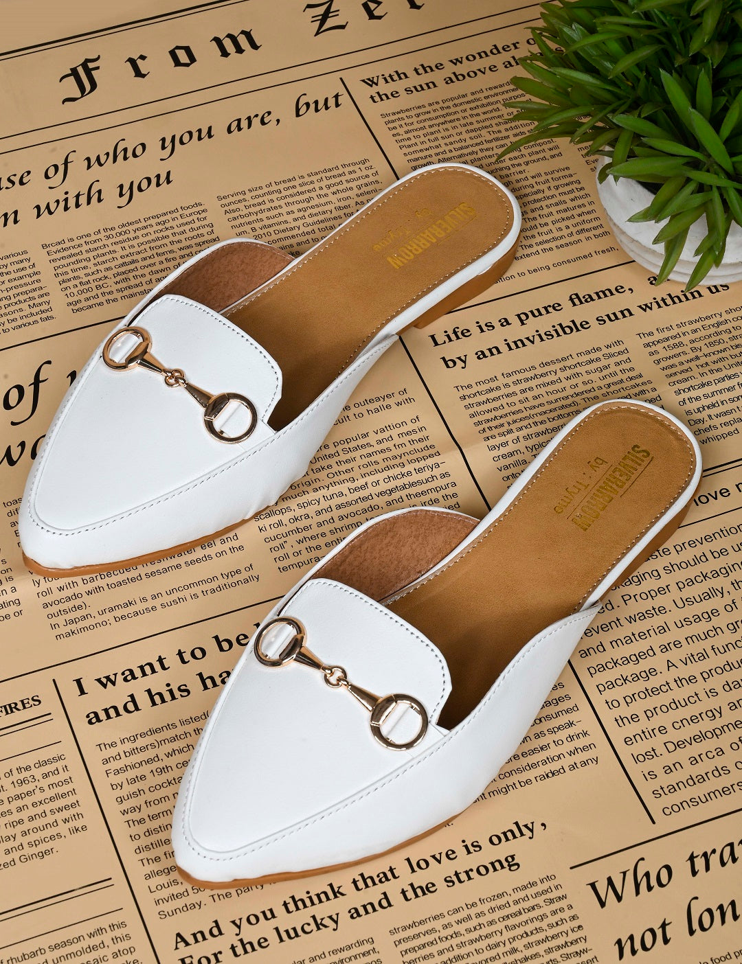 Classic Pointed Toe Mule with Metal Horsebit Detail