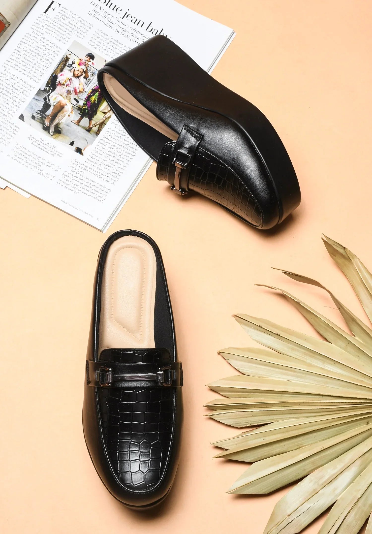 Everyday Comfort Low Wedge Slip-On Mules