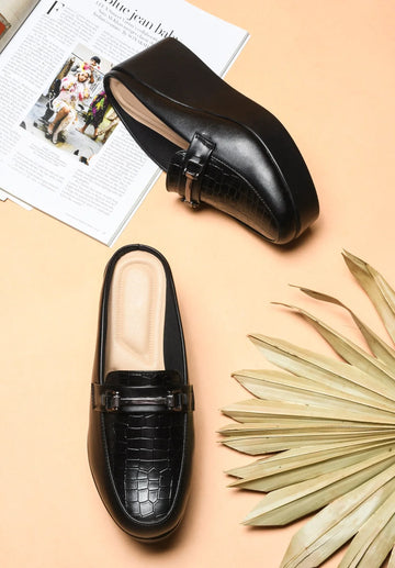 Everyday Comfort Low Wedge Slip-On Mules