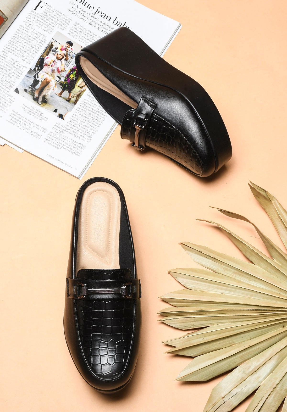 Everyday Comfort Low Wedge Slip-On Mules