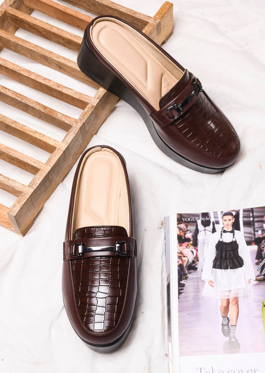 Everyday Comfort Low Wedge Slip-On Mules