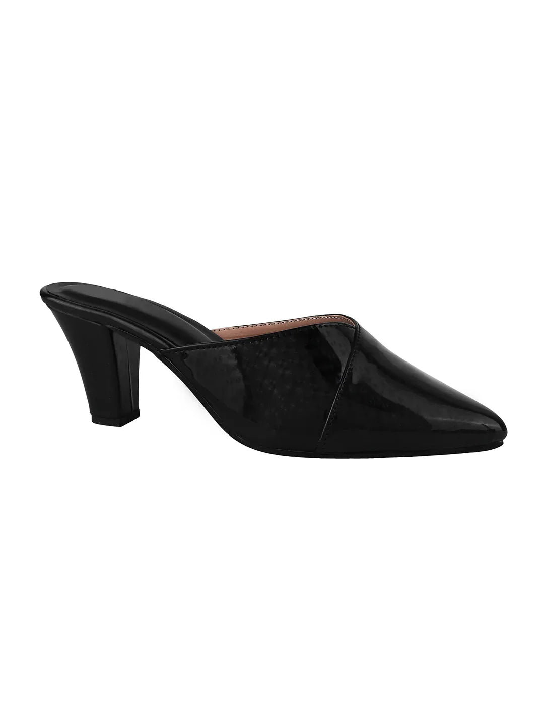 Classic Pointed-Toe Block Heel Mules