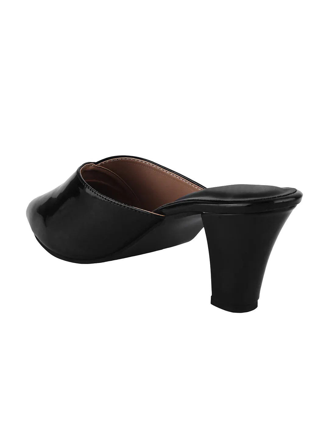 Classic Pointed-Toe Block Heel Mules