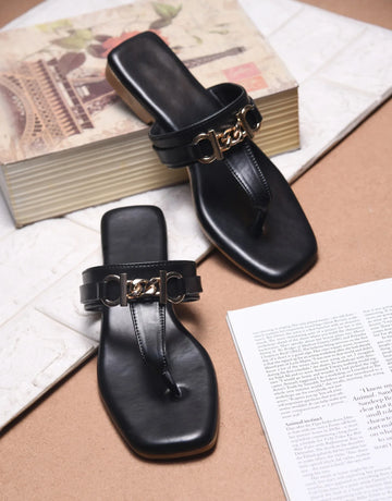 Elegant Chain Detail Flats