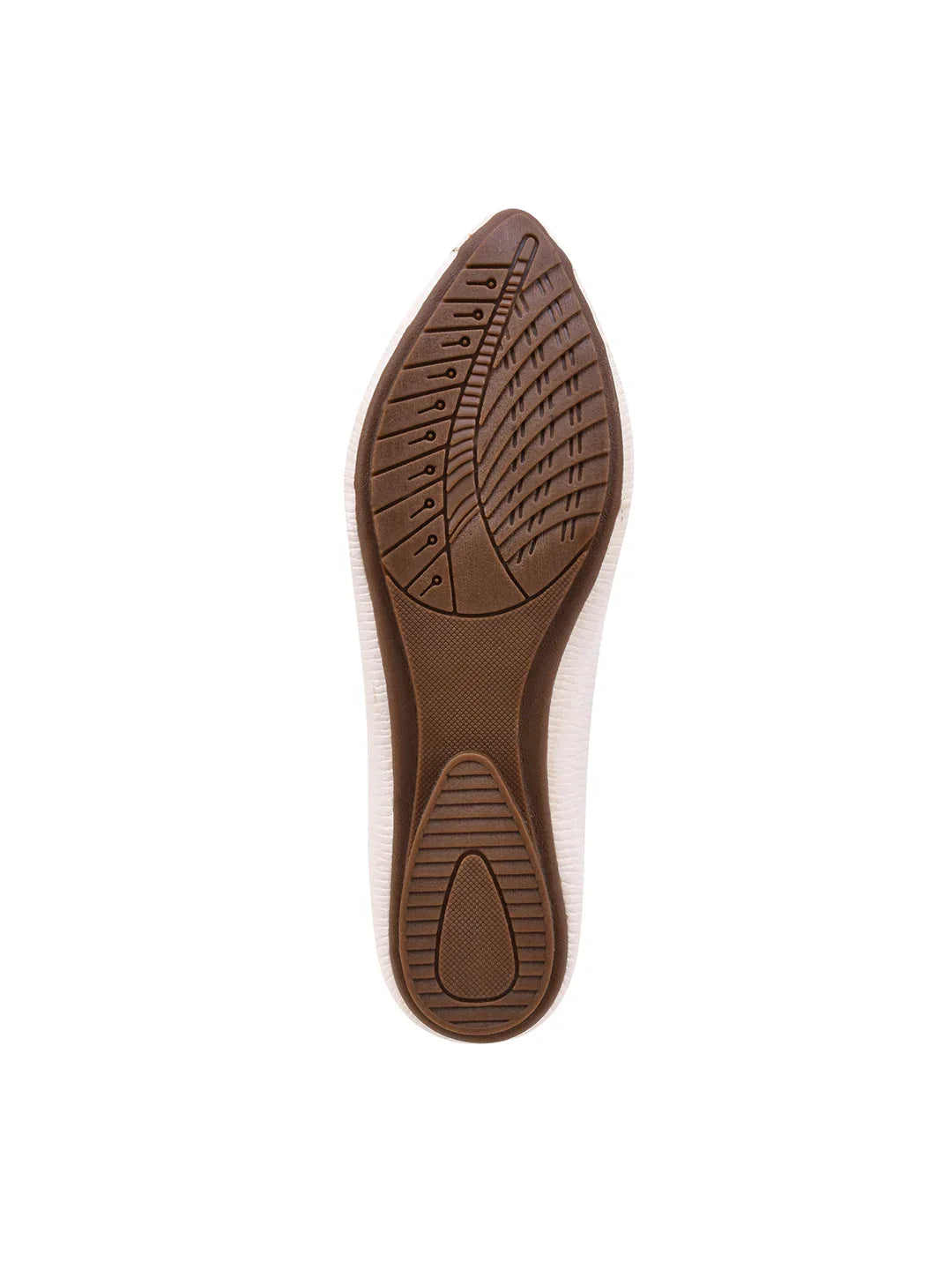 Textured Knot Detail Comfort Ballerinas