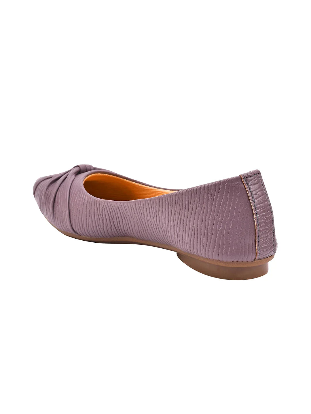 Textured Knot Detail Comfort Ballerinas