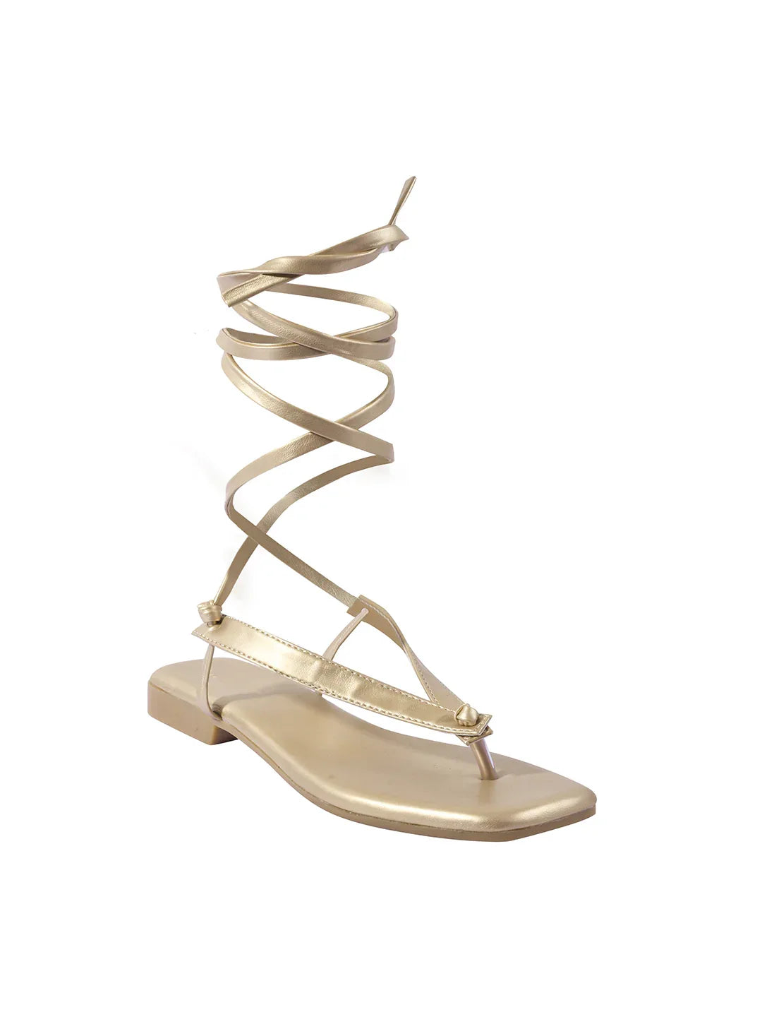 Minimal Tie-Up Strap Flats