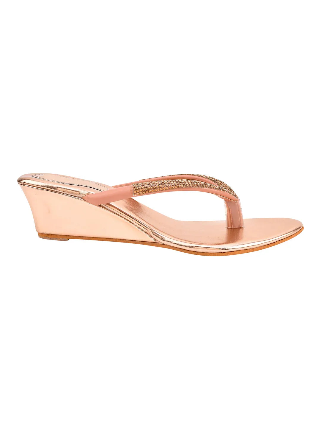 Elegant Embellished Wedge Sandals