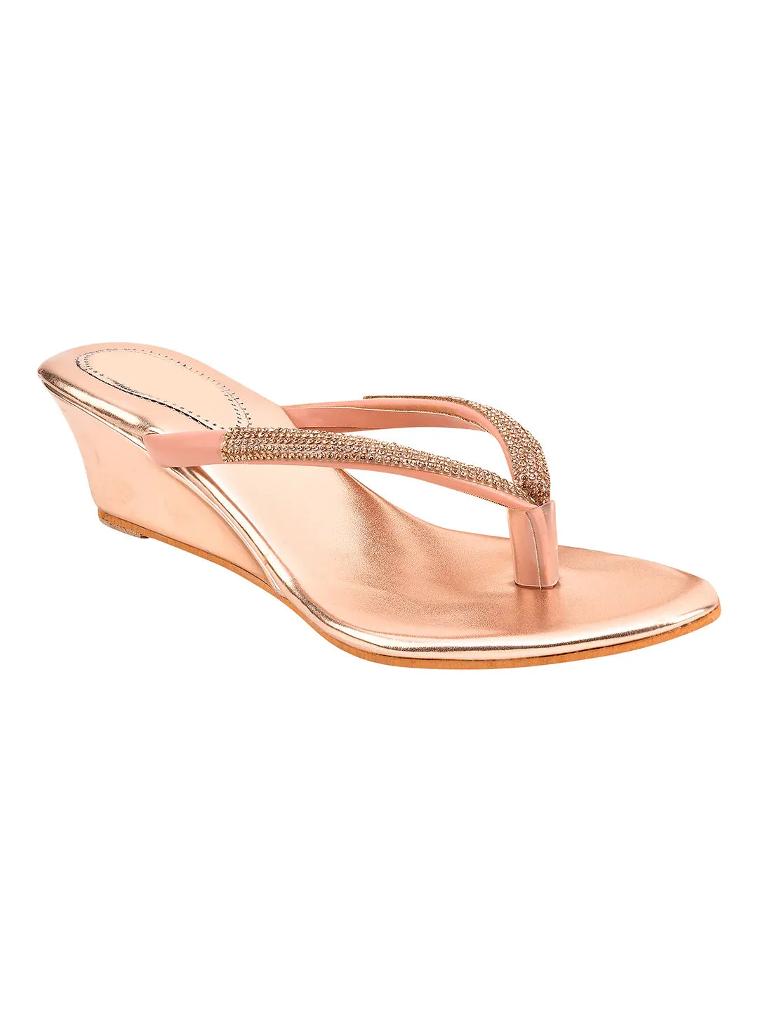 Elegant Embellished Wedge Sandals