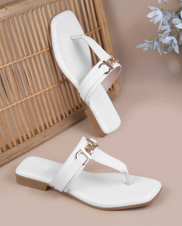 Elegant Chain Detail Flats