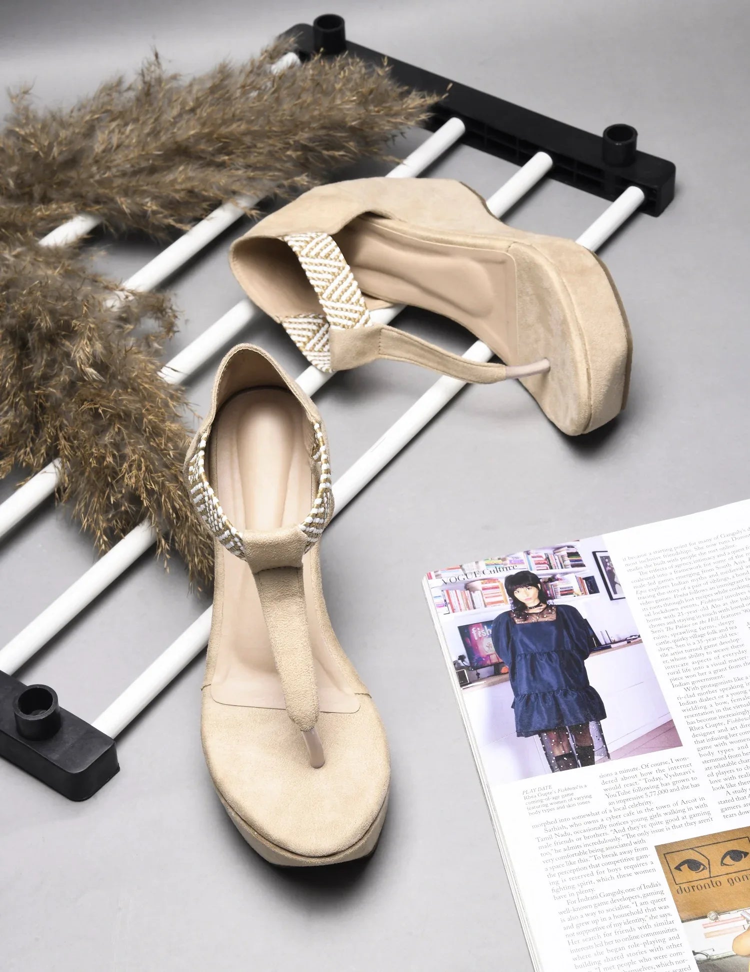 T-Strap Comfort Wedge Sandals