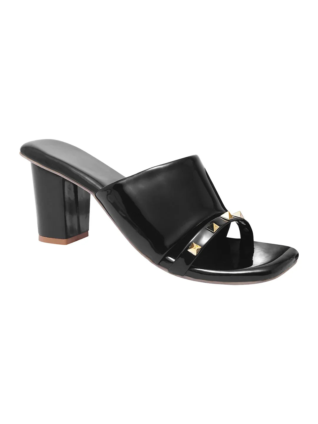 Classic Textured Block Heel Pumps