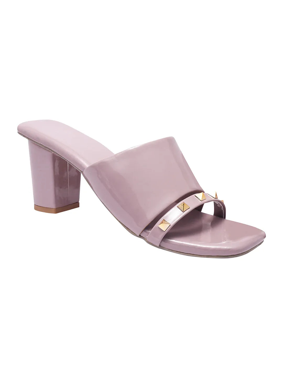 Classic Textured Block Heel Pumps