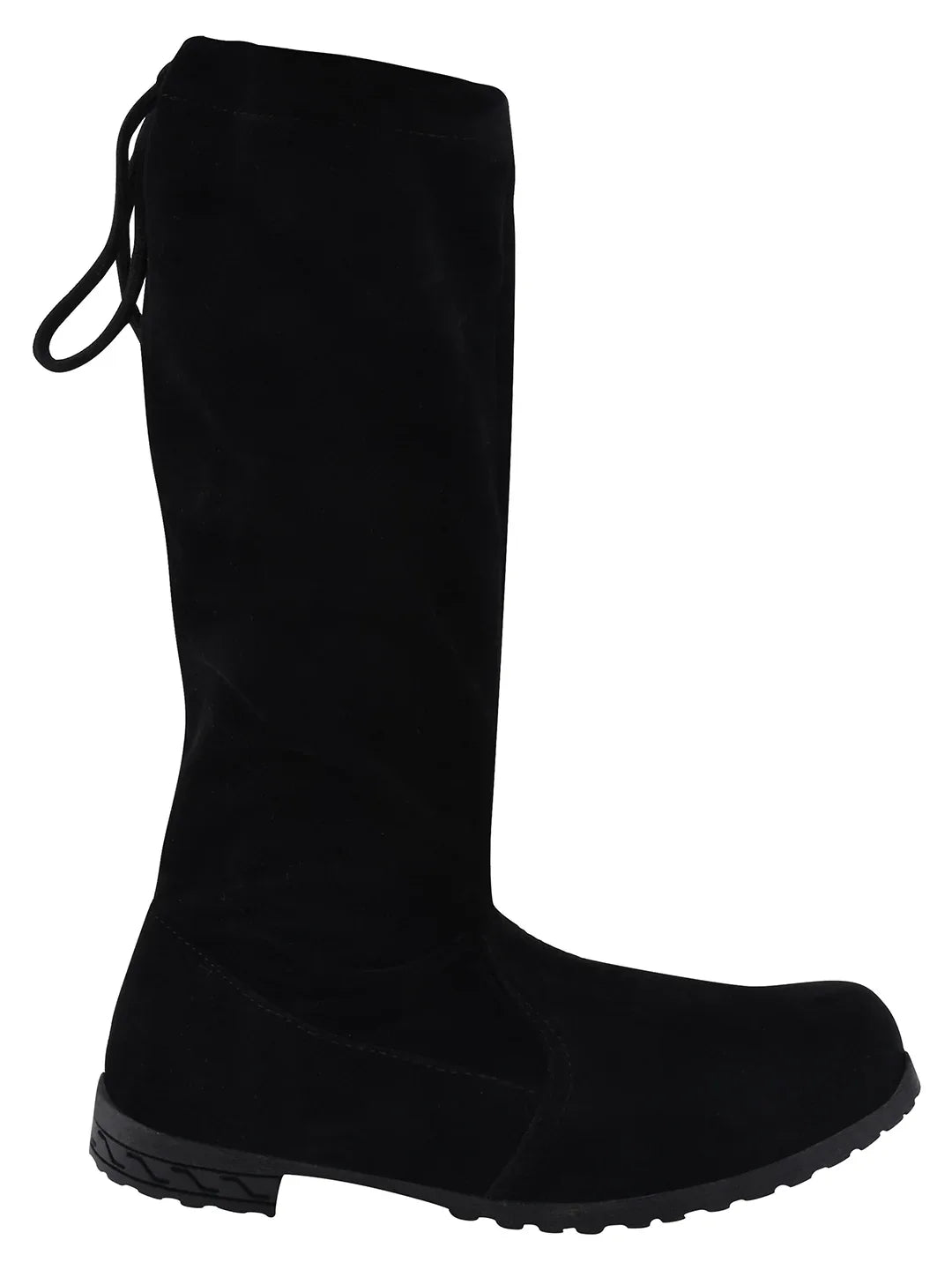 Women’s Knee-High Stretch Boots with Flat Heel